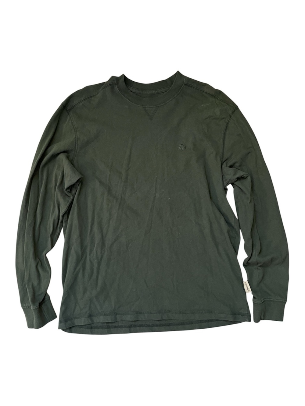 Classic Men's Long-Sleeve Crew Neck Shirt - Dark Green